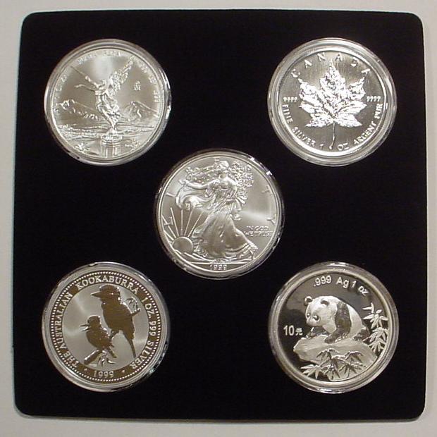 1999 World Silver Dollar Coin Set