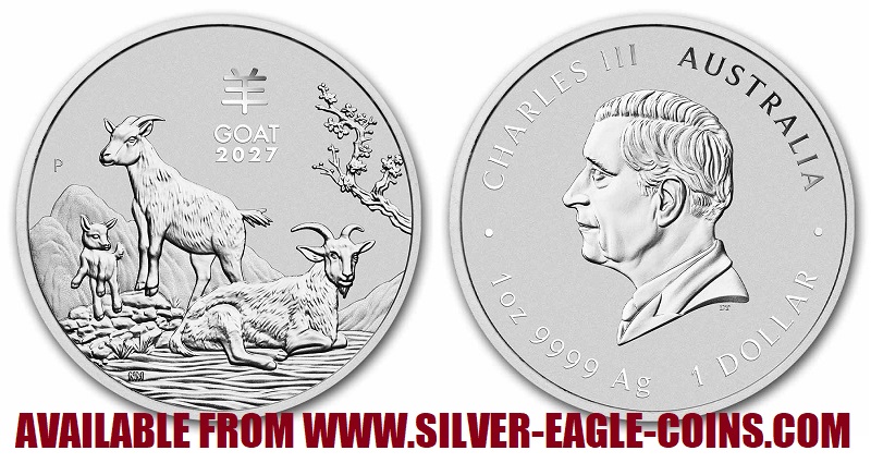 2027 Australian Lunar Silver Goat