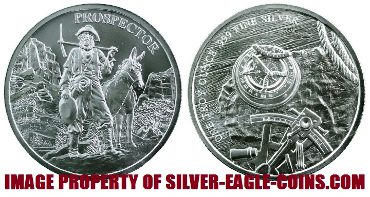 Prospector 1 Oz. Silver Round