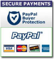 Pay us securely with any major credit card through PayPal!